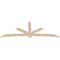 Ekena Millwork Alberta Smooth Timber Gable Bracket, Douglas Fir, 108"W x 40"H x 1 1/2"D x 5 1/2"F, 9/12 Pitch GBW108X40X0206ALB00SDF - alternate 3